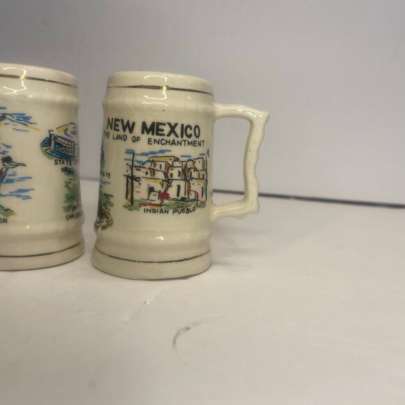 Vintage New Mexico Land of Enchantment Salt & Pepper Shakers Roadrunners - Picture 7 of 7